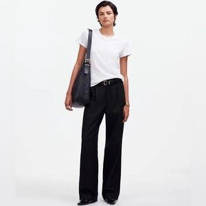 Madewell Petite Slouchy Drapey Twill Pants